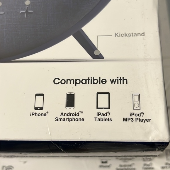 NIB - Bass Jaxx Revolve wireless bluetooth speaker - Blue and Gray - Picture 6 of 6